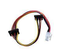 Hwmsza Scheda Madre ATX Cavo di Alimentazione Adattatore for Disco Rigido SATA da 4 Pin a 2 Porte Serial ATA Compatibile con Len-Ovo IPC e amp;Controllore fiscale 18AWG