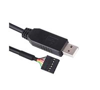 Hwmsza USB Cavo di download dell'adattatore seriale CP2102 RS232 3.3V T-T-L U-A-R-T Convertitore 6pin 2,54 mm Terminal debug pitch