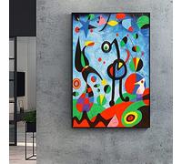 HWNU Dipinto su Tela Dipinto Famoso Il Giardino 1925 di Joan Miro Quadro Astratto da Parete per Soggiorno Decorazione della Parete della casa dell'ufficio Senza Cornice (40cm x 60cm Nessuna Cornice)