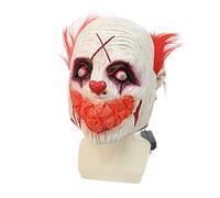 Hworks Stephen King's It - Maschera per cosplay Pennywise Halloween Cosplay puntelli di scena in lattice Overhead