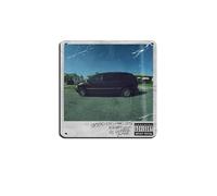 HWRVHS Kendrick Lamar Good Kid, M.A.A.d City Album Posters Retro Poster Metallo Metallo Poster Retro Poster in Metallo Decorazione da Parete per Bar Grotta Cafe Famiglia Garage 30 x 30 cm