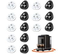 HWSWSH 16 Pz Mini Ruote Piroettanti Autoadesive Girevoli a 360°, Ruote Piccole Girevoli per Mobili con 3 Sfere Acciaio, Mini Ruote Universale Autoadesiva per Piccoli Mobili, Pattumiera, Scatola