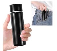 HWSWSH Bottiglia d'acqua di piccola capacità in acciaio inox, bottiglia per bevande calde, bicchiere da viaggio, mini bottiglia da caffè carina