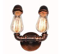 HWSY Lampada da Parete per Tubo dell'Acqua Lampada da Parete per Industria retrò Lampada da Parete Piccola per Paese Americano Decorazione nostalgica Applique da Parete Lanterna da Parete Bar Cafe