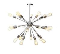 HWSY Lrsfgap Sputnik Lampadario E27 18-Luci Paralume in Vetro Trasparente Illuminazione a Sospensione Moderna Illuminazione a Soffitto con Montaggio a Incasso, per Sala da Pranzo Casa Camera da Letto