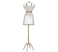 HWSY Manichino da Donna in Filo di Metallo Color Oro su Supporto Decorativo Regolabile in Altezza (Color : Gold) Interesting