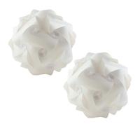 Hwtcjx 2 Pezzi Lampadario Moderno a Sospensione,Lampada a Sospensione,Paralume Lampada,Lampadario Puzzle Fai da te,Lampadario Soffitto,Lampadario Decorative per Camera Da Letto,Soggiorno, 25cm, Bianco