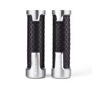 HWTGHG Manubrio estremità Grips cap per Y┐amaha M┐ajesty s125 M┐ajesty 250 Accessori CNC Moto Antiscivolo Manopole Manubrio Acceleratore CNC Hand Bar Grip(Silver)