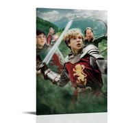 HWUEWQLERJI Poster artistico da parete con le cronache di Narnia, stampa artistica da parete in stile vintage, decorazione estetica su tela per soggiorno e camera da letto, 50 x 75 cm, con cornice