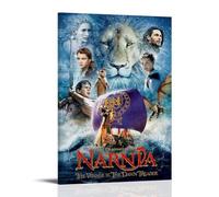 HWUEWQLERJI Poster artistico da parete con le cronache di Narnia, stampa artistica da parete in stile vintage, decorazione estetica su tela per soggiorno e camera da letto, 20 x 30 cm, stile cornice