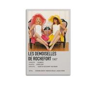 HWUEWQLERJI Poster artistico da parete con motivo Les Demoiselles De Rochefort, decorazione artistica da parete, stile vintage, su tela, per soggiorno, camera da letto, 30 x 45 cm, senza cornice