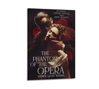 HWUEWQLERJI Poster artistico da parete del film Il fantasma dell'Opera, vintage, decorazione artistica da parete su tela per soggiorno e camera da letto, 30 x 45 cm, con cornice