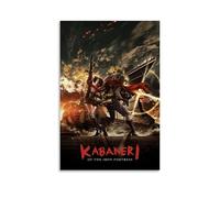 HWUEWQLERJI Poster decorativo da parete a tema anime Kabaneri of The Iron Fortress, decorazione artistica da parete in stile vintage, per soggiorno, camera da letto, 40 x 60 cm, senza cornice, stile