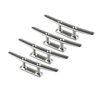 HwUPHohBH 4PCS 5 "6" 8 "Combo Bitta di Ormeggio 2 Fori in Acciaio Inox 316 Lucido Bitte per Barche Compatibile con Marine Ponte della Barca Corda Tie Yacht(5inch)