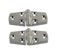 HwUPHohBH Cerniera per Porta in Acciaio Inossidabile 316 2 Pezzi con 6 Fori 76mm 102mm Cerniere Marine lucidate a Specchio Hardware per Barche(38X76mm)
