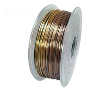 HWWEI 1kg Silk Metallike Gradient Multicolor 3D Printer PLA Filament 1.75mm 3d Printing Material Shiny Rainbow Rose Gold Bronze (Color : Multicolor a- 1kg)