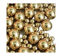 HWWW Ø0,9 mm - 50 mm Sfere in ottone massiccio H62 Perline rotonde di precisione in rame puro Dia 0,9 1 1,1 1,2 1,5 1,588 1,8 2 2,381 2,5 mm a 50 mm(1.2mm-200pcs)