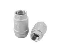 HWWW 1/2 "3/4" 1 "In Acciaio Inox 304 Valvola di Ritegno Verticale Filettatura Femmina In Linea Strumento di Controllo della Molla DN15 DN20 DN25(3/4")