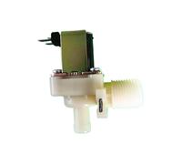 HWWW 1/2 Voltios DC 12V 24V 36V 48V AC 110V 220V Elettrovalvola normalmente chiusa verticale Ingresso acqua 1/2 Valvola maschio Uscita tubo 8mm(AC 220V)