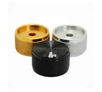HWWW 1 manopola in alluminio di alta qualità for potenziometro, 34 * 17 * 6 mm, interruttore del volume, encoder rotativo, argento/nero/oro(Gold)