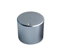 HWWW 1 pezzo 25x22 mm in lega di alluminio massiccio manopola potenziometro volume amplificatore audio(Silver)