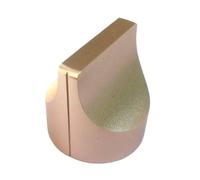 HWWW 1 pezzo 28x28 mm manopola in lega di alluminio puro massiccio potenziometro del volume manopola del tono dell'amplificatore audio(Golden)