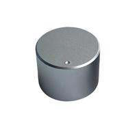 HWWW 1 pezzo 30x22 mm in lega di alluminio massiccio manopola potenziometro volume amplificatore audio manopola tono(Silver)