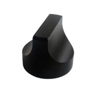 HWWW 1 pezzo 30x25mm in lega di alluminio manopola solida for potenziometro del volume for chitarra amplificatore del suono manopola del tono(Black)