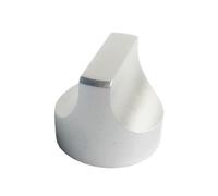 HWWW 1 pezzo 30x25mm in lega di alluminio manopola solida for potenziometro del volume for chitarra amplificatore del suono manopola del tono(Silver)