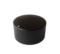 HWWW 1 pezzo 40x22 mm in lega di alluminio puro massiccio, manopola sferica del volume, potenziometro, manopola del tono dell'amplificatore audio(Black)