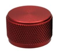 HWWW 1 pz 25 * 15,5 mm manopola del potenziometro in alluminio interruttore del volume manopole encoder rotativo for albero di diametro 6 mm(Red)