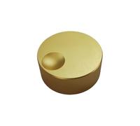 HWWW 1 pz 32x13mm manopola solida in lega di alluminio smerigliata colore pulsante volume amplificatore audio manopola di regolazione interruttore rotante(Gold)