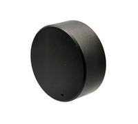 HWWW 1 pz 40X17mm 6mm Foro for albero Encoder in lega di alluminio Controllo del volume Potenziometro audio Cappuccio manopola (nero)