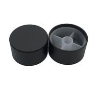 HWWW 1 pz Potenziometro in lega di alluminio Controllo volume Interruttore audio Manopola tappo for 6 mm asse D/Fiore 30x17 mm (D*H)(Black Flower Shaft)