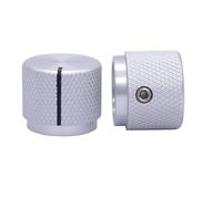 HWWW 2 manopole for potenziometro di controllo elettronico rotante in alluminio for albero da 6 mm di diametro, manopola di controllo del volume, 20 x 17 mm (diametro x altezza)(3)
