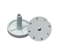 HWWW 2 pezzi manopola termostato a forma di D coperchio del controller albero interruttore regolazione tappo pulsante temperatura a 7 livelli for frigorifero