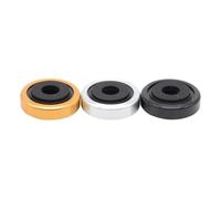 HWWW 4 pezzi di base di supporto isolante in plastica e alluminio for amplificatore audio, altoparlante, subwoofer, lettore, mobile fai da te(Silver,40x12mm)