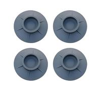 HWWW 4 pezzi Piedini for lavatrice Piedini fissi for lavatrice e frigorifero Piedini for lavatrice con base a ventosa(Gray)