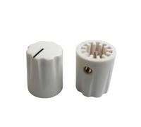 HWWW 5 pezzi 13x16mm Manopola di regolazione del volume e dell'effetto for amplificatore for chitarra in plastica colorata(WHITE)