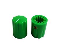 HWWW 5 pezzi 13x16mm Manopola di regolazione del volume e dell'effetto for amplificatore for chitarra in plastica colorata(Green)