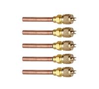 HWWW 5 pezzi HVAC Servizio/Valvola di accesso Nucleo di stelo Refrigerazione Controllo Fluoruro Ugello Casa Fai da te Strumenti e parti di riparazione aria condizionata