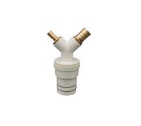 HWWW Adattatore a T for scarico lavatrice e asciugatrice Raccordo for tubo di scarico a quattro vie con valvola di ritegno antiodore(A)