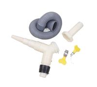 HWWW Adattatore a T for scarico, raccordo for tubo di scarico for lavatrice e asciugatrice con tubo di scarico esteso