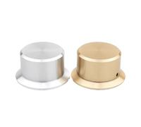 HWWW Altoparlante amplificatore Manopola del volume in alluminio pieno 1 pz Diametro 50 mm Altezza 27 mm Manopola resistenza potenziometro(Faint Gold)