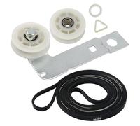 HWWW Cinghia del tamburo dell'asciugatrice, puleggia tenditrice e kit puleggia compatibile con gli essiccatori 661570VP 661570V PS11726337