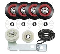 HWWW Kit di riparazione dell'asciugatrice 4392067 e puleggia tenditrice dell'asciugatrice W10837240