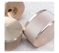 HWWW Maniglia del potenziometro dell'amplificatore della manopola del volume in alluminio audio 1PC Diametro 38mm Altezza 22mm(Faint Gold)