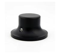 HWWW Manopola del volume in alluminio 1 pz Diametro 48mm Altezza 26mm Manopola dell'amplificatore Manopola del potenziometro dell'altoparlante(Black)