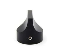HWWW Manopola del volume in alluminio for amplificatore audio, 1 pezzo, diametro 28 mm, altezza 28 mm, manopola del potenziometro dell'amplificatore(Silver)