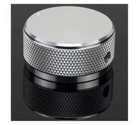 HWWW Manopola del volume in alluminio for amplificatore audio, manopola del potenziometro for amplificatori da 1 pezzo, diametro 35 mm, altezza 16 mm(Black)